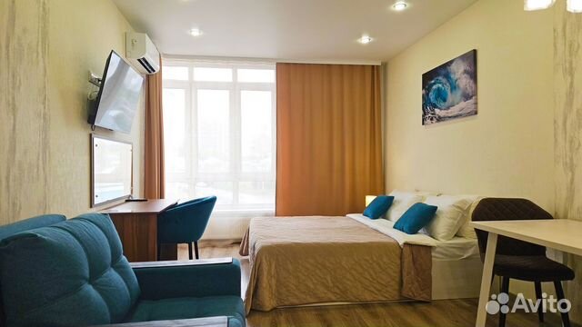 

Квартира-студия, 27 м², 2 кровати