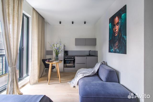 

Квартира-студия, 30 м², 4 кровати