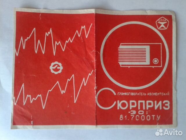 Паспорт на громкоговоритель