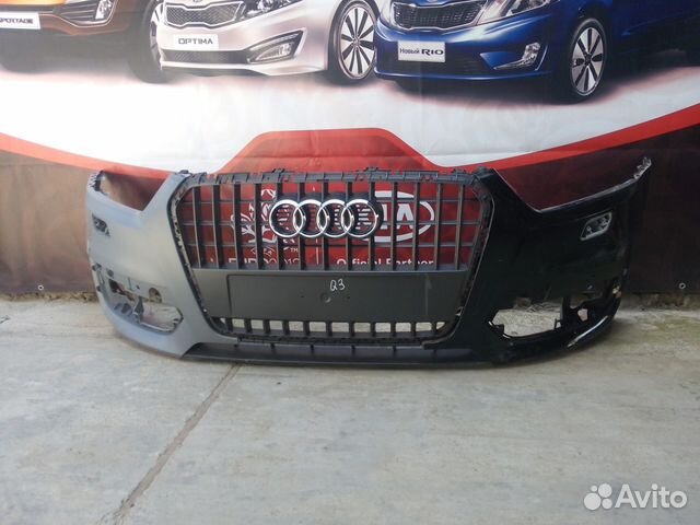 Бампер передний оригинал 12-15г Audi Q3