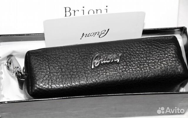 Мужская кожаная ключница Brioni black new Мужская кожаная ключница Brioni black new