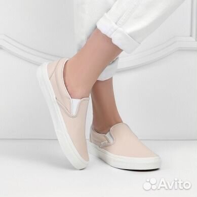 Слипоны Vans кожаные новые Слипоны Vans кожаные новые