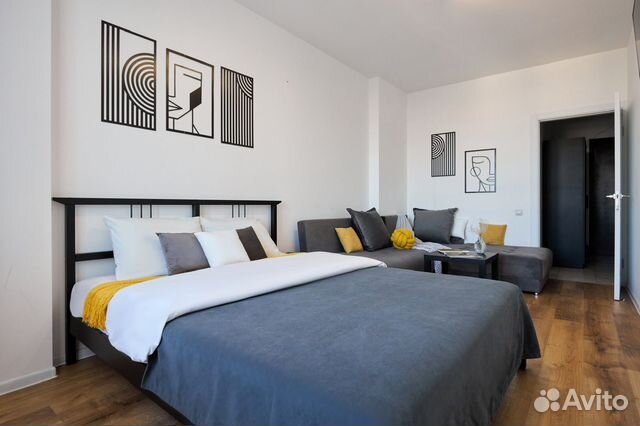 

1-к. квартира, 45 м², 2 кровати