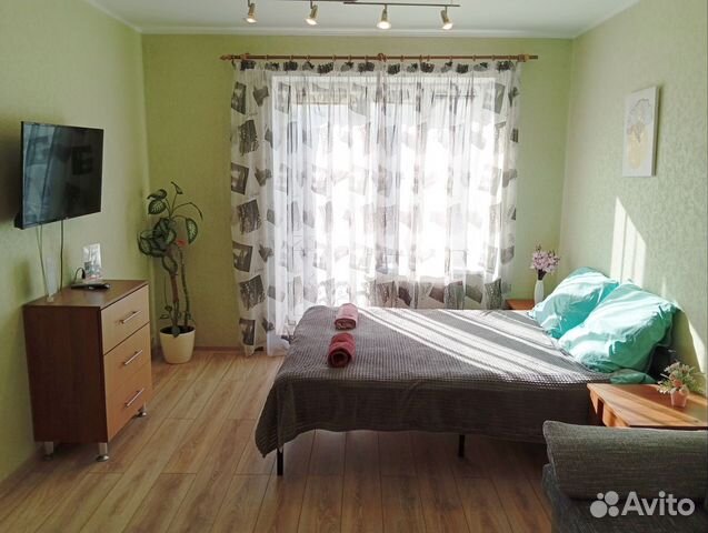 

1-к. квартира, 42 м², 2 кровати