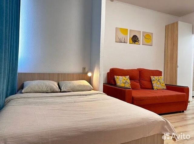 

Квартира-студия, 28 м², 2 кровати