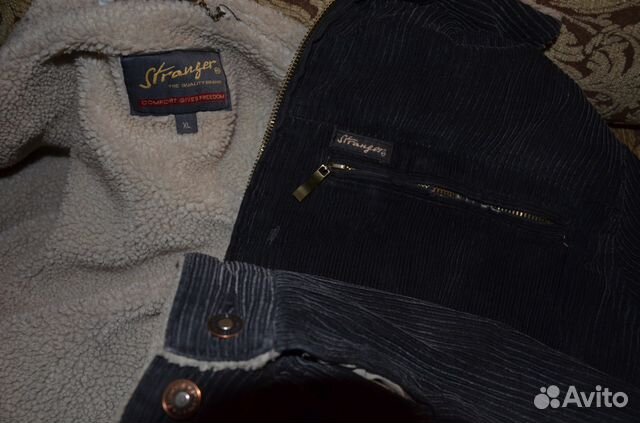 Вельветовая куртка на меховой подкладке