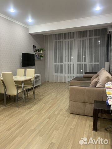 

1-к. квартира, 54 м², 3 кровати