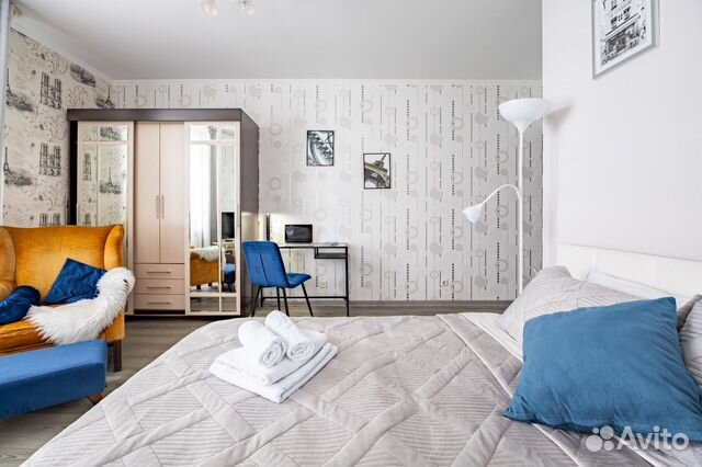 

1-к. квартира, 37 м², 2 кровати