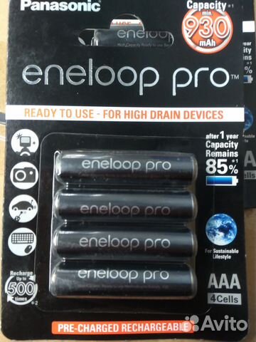 Аккумулятор AAA Panasonic Eneloop Pro 930mAh