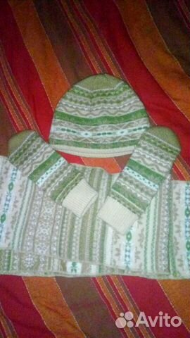 Комплект: шапка,шарф,варежки