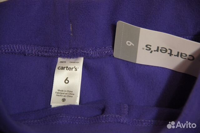Новые флисовые штаны carters Новые флисовые штаны carters
