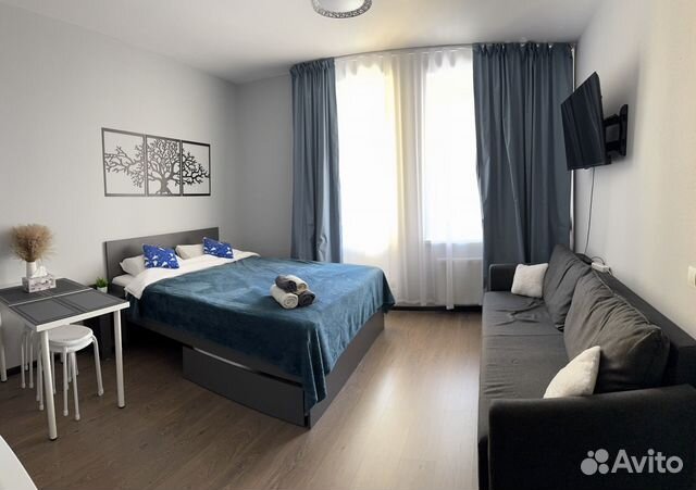 

Квартира-студия, 25 м², 2 кровати