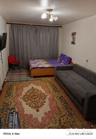 

1-к. квартира, 34 м², 2 кровати