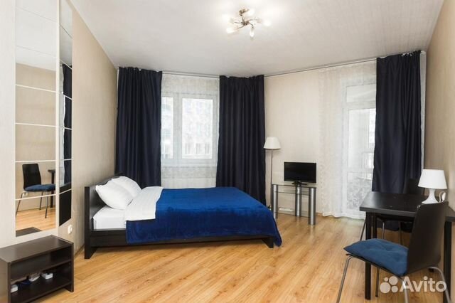 

1-к. квартира, 45 м², 2 кровати