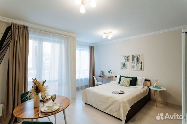 

Квартира-студия, 30 м², 1 кровать
