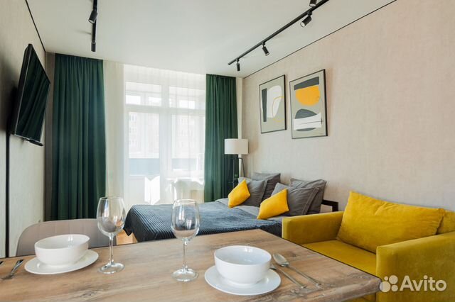 

Квартира-студия, 33 м², 2 кровати