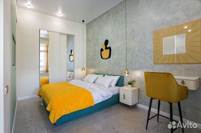 

1-к. квартира, 57 м², 2 кровати