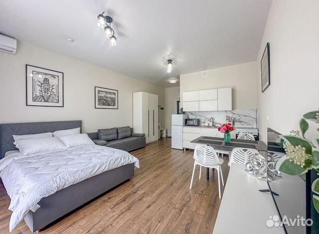 

Квартира-студия, 40 м², 2 кровати