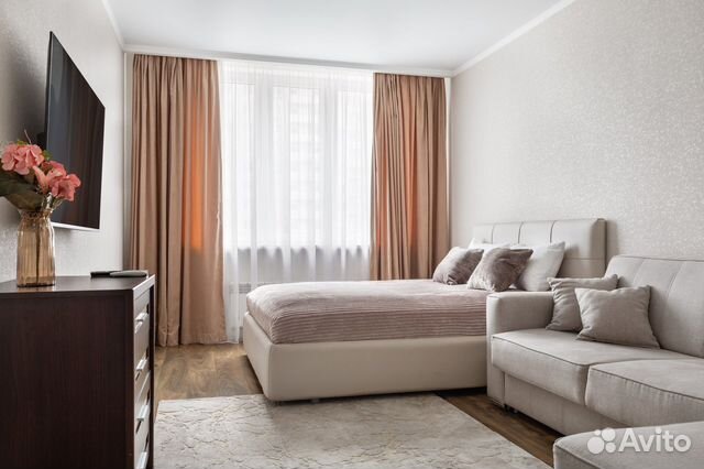 

1-к. квартира, 41 м², 2 кровати