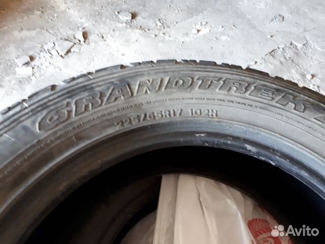 Летние шины dunlop grandtrek 225/65/17