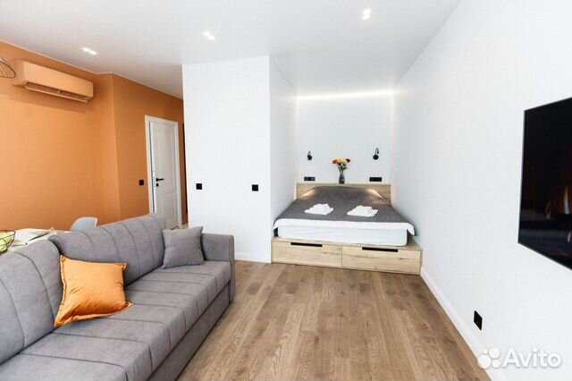 

Квартира-студия, 35 м², 2 кровати