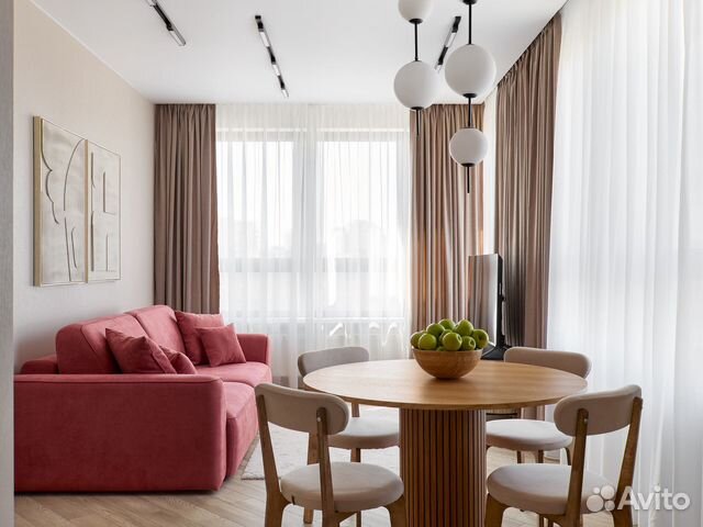 

1-к. квартира, 46,5 м², 2 кровати