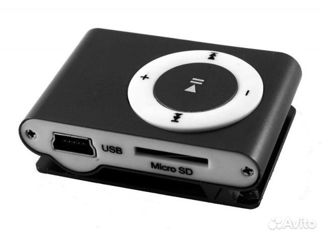 Стильный MP3 плеер Работает от MicroSD до 16GB
