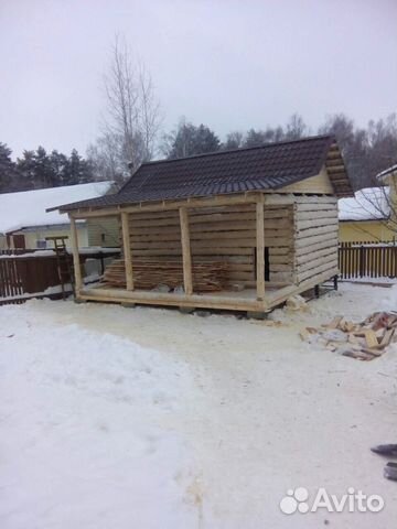 Сруб 4х5+2 метра веранда рубка в лапу с сборкой