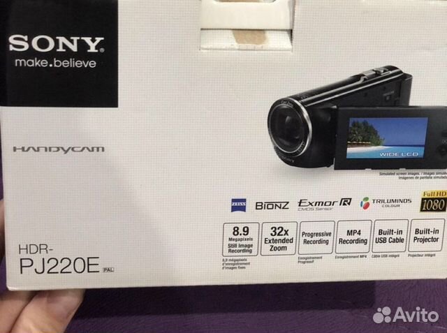 Видеокамера с проектором Sony PJ220E