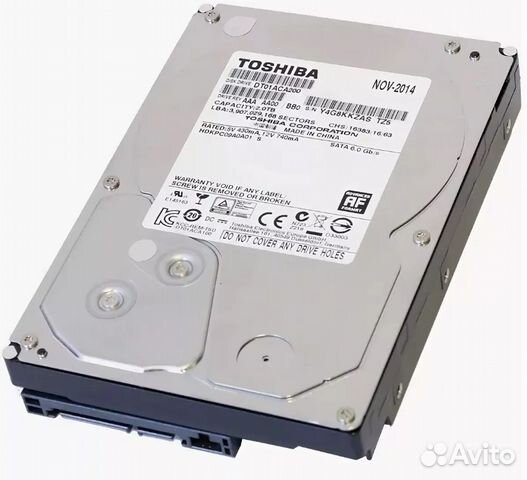 Жесткий диск- HDD 2Tb (toshiba DT01ACA200) 7200rpм