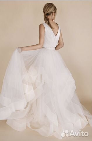Свадебное вечернее платье кроп топ Vera Wang