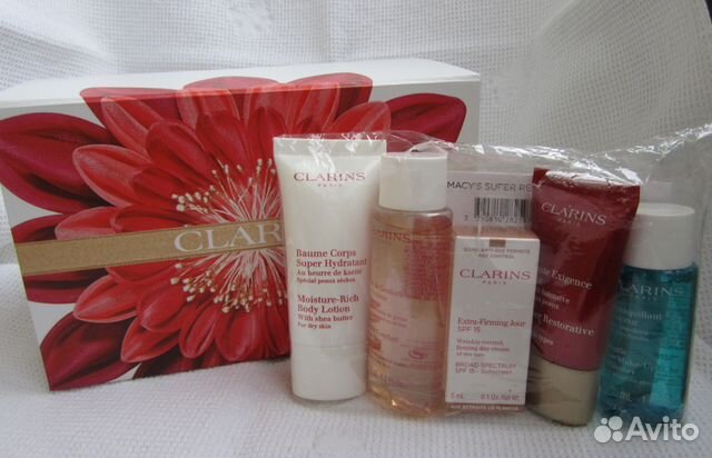 Косметические наборы Кларинс Clarins с косметичкой Косметические наборы Кларинс Clarins с косметичкой