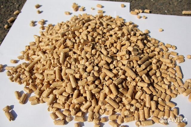 Пеллеты. Древесные гранулы. Белые и серые