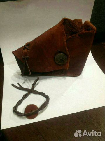 Сумка кожаная, клатч-браслет, hand made