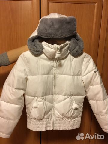 Куртка Columbia,шапка-капюшон,р.7-8 лет