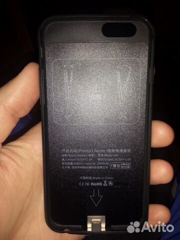 Чехол аккумулятор для iPhone 6 7 baseus 2500mah