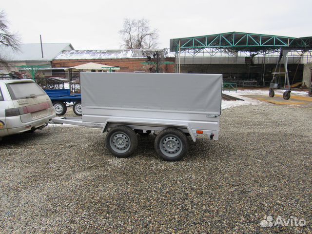 Прицеп бортовой с тентом