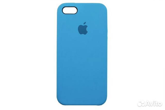 Чехол iPhone 5/5S Silicone Case темно-синий 37179