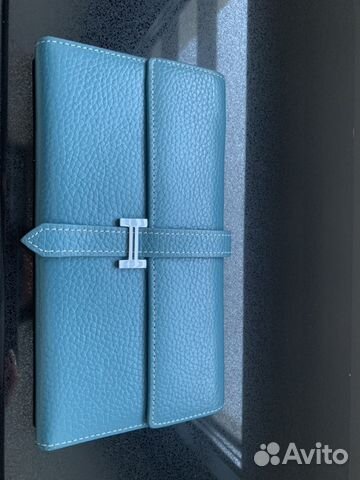 Голубой Кошелек портмоне Herms