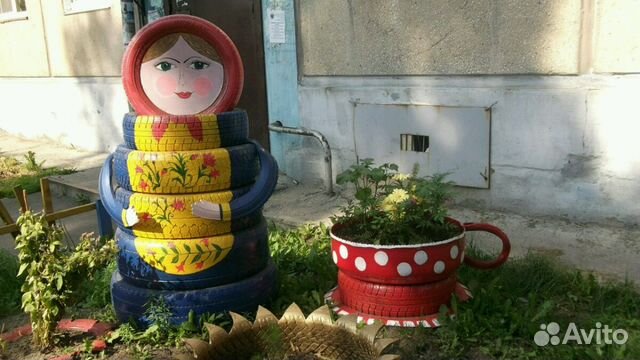 Клумбы, поделки, садовая мебель Клумбы, поделки, садовая мебель