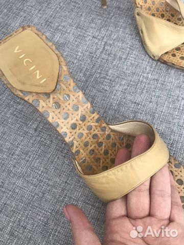 Босоножки стеклянные vicini 38-39размер Босоножки стеклянные vicini 38-39размер