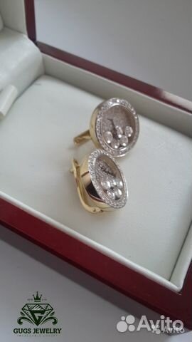 Новые золотые серьги с бриллиантами Chopard Новые золотые серьги с бриллиантами Chopard