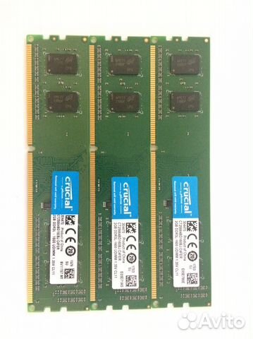 Оперативная память Crucial DDR3L 2gb (4 штуки )