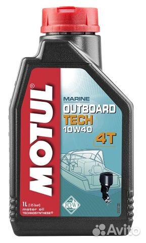 Масло моторное motul Outbord Tech 4T 10W40 1L