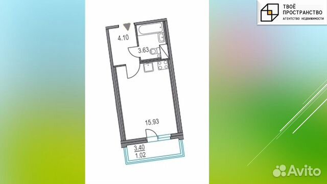Студия, 23.7 м², 11/21 эт.