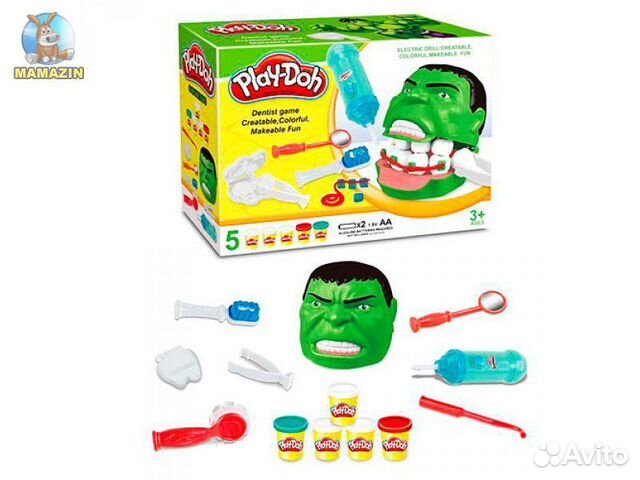 Play doh Стоматолог Халк