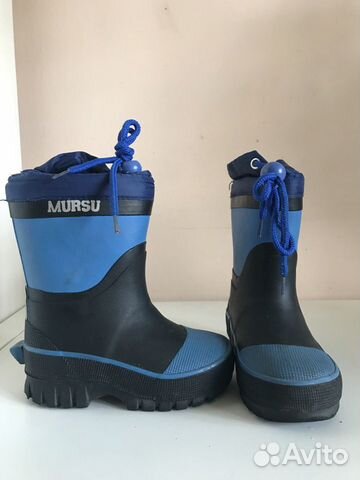 Сапоги mursu резиновые с утеплением 24