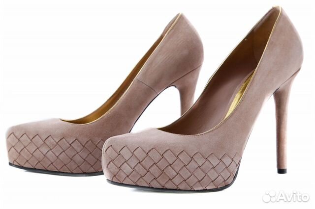 Bottega veneta пудрово-розовые туфли