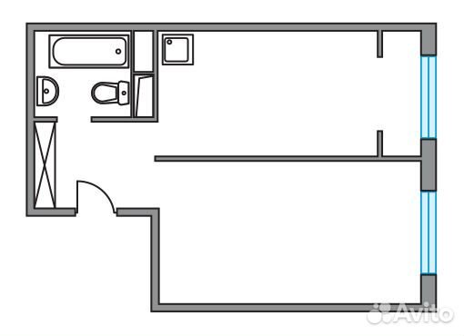 1-к квартира, 37.4 м², 1/8 эт. 1-к квартира, 37.4 м², 1/8 эт.