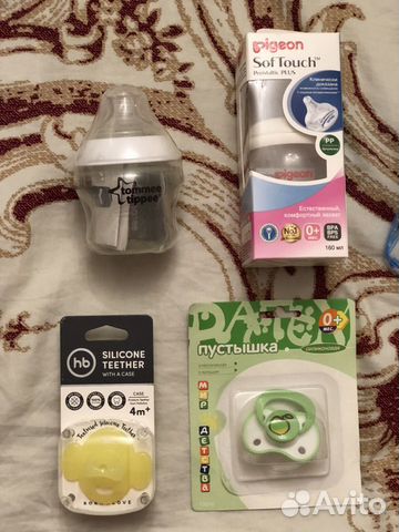 Детские бутылочки, соски 0+